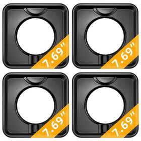 Sgp-400 Miflus Bn24 Reusable Black Drip Pans Square Burner Covers Gas Liner C