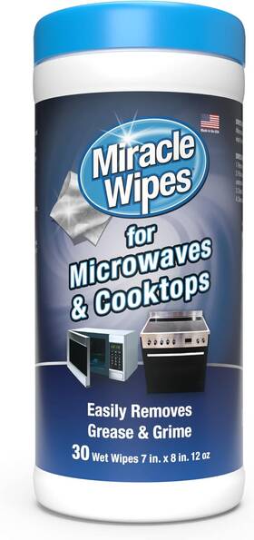 Miraclewipes 854137003669 For Microwaves And Cooktops Easily Removes Food Grime