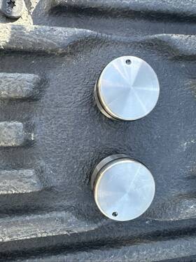 Zts9 Monogram Ge Oven Control Knobs Set Of 2 Brushed Stainless Oem Parts