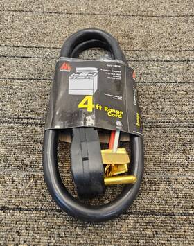 89239 Morris 4ft Range Cord 4 Conductor Grounded Black 125/250v 40 Amp 89239 Morris 4ft Range Cord 4 Conductor Grounded Black 125/250v 40 Amp