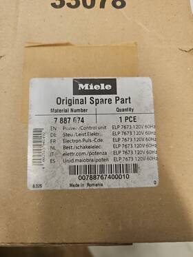 7887674 My Store Genuine Oem Miele Power-/control Unit Elp 7673 120v 60hz