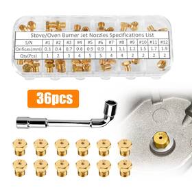 Nsioutlet 690770231683 36x Gas Range Stove Oven Orifice Conversion Kit Jet Burner Nozzle For Propane Lp