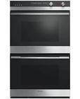 Ob30ddepx3 Fisher Paykel Double Electric Wall Oven Black Glass 822843847181