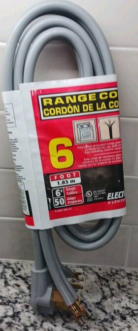 Pacific 045131015226 Electric Co Electricord Range Cord 6 Foot 50 Amps