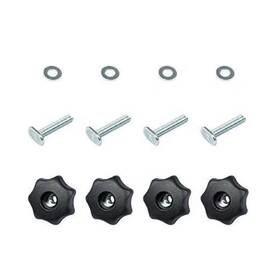 Powertec 445007668625 T-track Knob Kit With 7 Star 5/16 Inch -18 Threaded Bolts And Washers For Wo