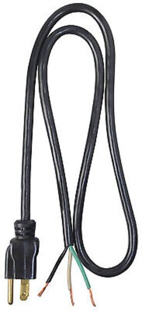 09703me Pt Ho Wah Genting Power Supply Replacement Cord 16/3 Sjtw Black 3-ft. -09703me