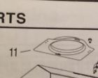 R680508 R 680508 Kenmore Range Vent Hood Plate Broan Etc