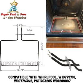 Jr30962 Range Oven Bake Element Unit Replacement Part For Whirlpool Cooking New