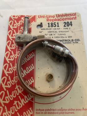 1851-204 Robertshaw Gas Range #1851-204 Mini Pilot Oven Safety