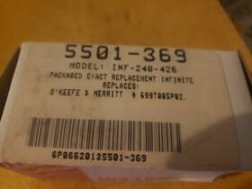 Inf-240-246 Robertshaw 5501369 Infinite Switch 5501-369 Replaces 5303912569 Box Nnnn