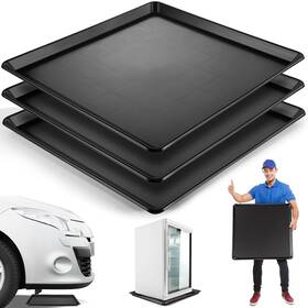 Saillong 744759316981 3 Pcs Oil Catch Pan 22ftft X 21ftft Large Drain Mini Fridge Drip Tray For