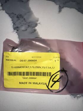 De47-20060a Samsung New Oem Microwave Thermostat Genuine Part