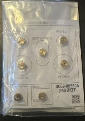 Dg69-00580a Samsung Oem New Gas Range Lp Conversion Kit - Original Orifices