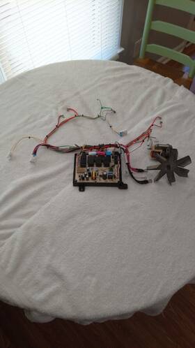Dg92-01207a Samsung Range Oven Main Control Board - Harness And Fan For Ne63t8511s