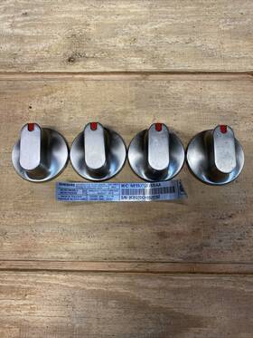 Dg94-00207 Samsung Genuine Range Oven Knob Set Of 4 # Stainless Steel