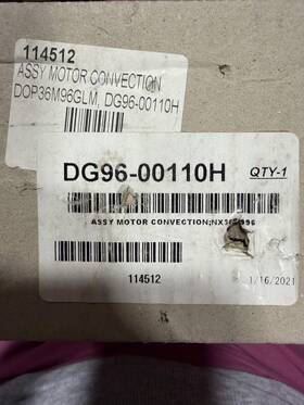 Dg96-00110h Samsung Assy Motor Convection Nx36r9966 1300 R