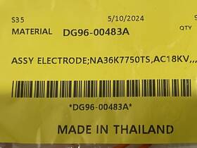 Dg96-00483a Samsung Dg96-00792b Oven Assy Electrode
