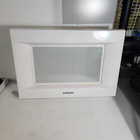 Mw5470w Samsung Microwave Door Assy White Oem With Hinges