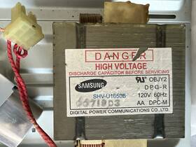 Wb27t10464 Samsung Ge Mw/oven Combo H. V. Transformer Ass. Part #