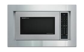 Rk94s27f Sharp 27 Inch Built-in Microwave Oven Trim Kit Stainless Steel