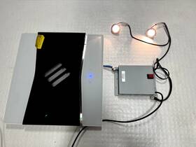 Ct60w Signature Hardware Black/white Glass Control Panel With Lights For 24 Inch Stainless Wall-mt. Hood
