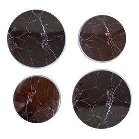 Signature Kitchenware 062823552227 Electric Ove Burner Range Vers Derative Set Of 4 Marble Charal 10h And 8 H