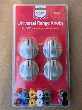 Smart Choice 012505462320 Universal Range Knobs Kit Stainless Gas/electric Knobkit4s