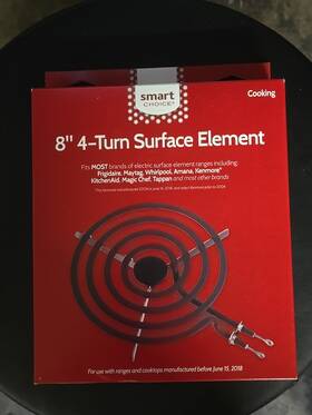 Smart Choice 012505527142 Select Parts 8 Inch Range Heating Element