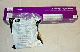 4ft58dlg Smart Choice 4ft X 5/8 Inch Od 1/2 Id Gas Connector Kit And Dryer Vent Combo
