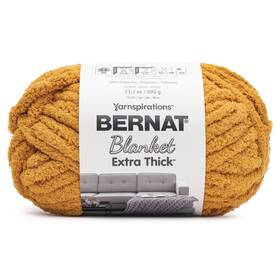 161062b-62013 Spinrite Bernat Blanket Extra Thick 600g-gold -
