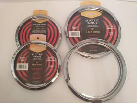 133663 Stanco New Electric Range Replacement Trim Rings Chrome 2-8 Inch And 2-6 Ukt-6 Ukt-8