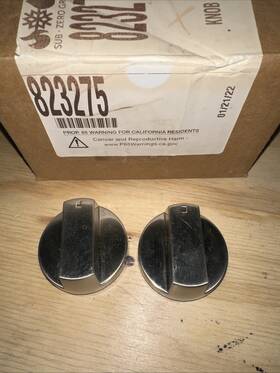 823275 Sub-zero Wolf Compatible Stainless Steel Stove Knobs 2pcs