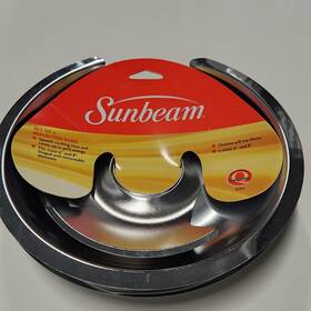 61807 Sunbeam Reflector Drip Pans Stove Burner Fits Sizes 6 Inch And 8 Chrome Pan-1pk Of 2
