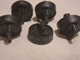 1r15-3161023 Tappan Ranger Burner Knob Black Color Kip