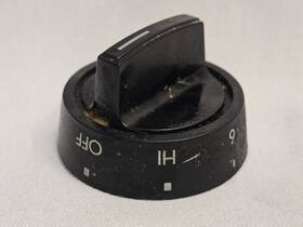 Tappan 316102307 Range Burner Knob Black 3161029 Kip 1r15 Asmn