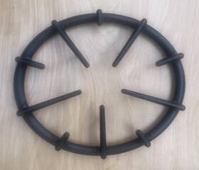 20-04-201-01 Thermador 00485237 Range Oval Burner Grate - Blk 1051147 485237