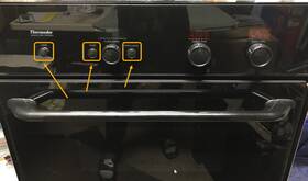 14-31-725 Thermador Oven Oem Black Push Button Knob-light Start Stop/cancel