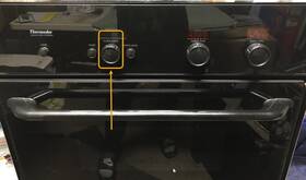 14-33-103-02 Thermador Oem Oven Timer Knob Black With Grooves