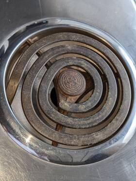 Su4-g Thermador / Bosch Vintage Range 8 Inch Coil/surface Element Assembly Ring Drip Pan And X