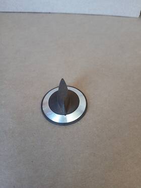 7111 Thermador C622 Vintage Range Burner Knob Brown Silver Oem Genuine Applianc #7111