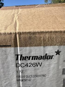 Dc426w Thermador Fixed 6 Inch Duct Cover Pro 42 Wide Wall Hoods Professional Col