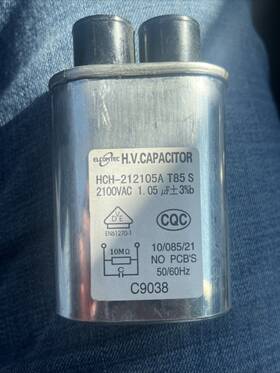 Hch-212105a Thermador Genuine Microwave Capacitor Part#hch-212105a Hch-212105a Thermador Genuine Microwave Capacitor Part#hch-212105a