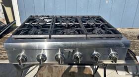 Thermador Pcg366g Pcg366g/14 36 Inch Pro Gas Cooktop Rangetop 6 Burner Stainless Used