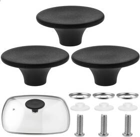 1-salzz-a Tiesome 547146 3 Pcs Pot Lid Knob Universal Top Replacement 5.5cm Large