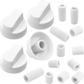 Tohaxpls 717331875893 4 Pack Universal Control Knobs Replacement With 12 Adapter Compatible Oven/stove
