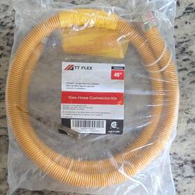 X003p0ymy3 Tt Flex Gas Hose Connector Kit 48 Inch Yellow With One Adapter