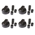 Cecominod017176 Usaknb35x4 Black Generic Design Control Knob With Adapters