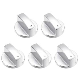 A24080600ux0085 Uxcell 5pcs Gas Stove Knob 6mm Universal Cooker Replacement Silver Tone