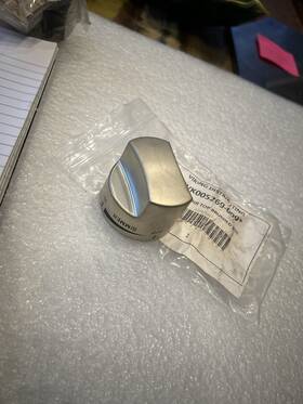005269-000 Viking Top Burner Knob Brushed Stainless Steel New In Bag 005269-000 Viking Top Burner Knob Brushed Stainless Steel New In Bag