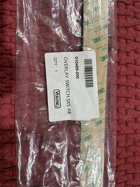 010489-000 Viking Genuine Oem Refrigerator Overlay Switch And Panel Sxs 48 Part